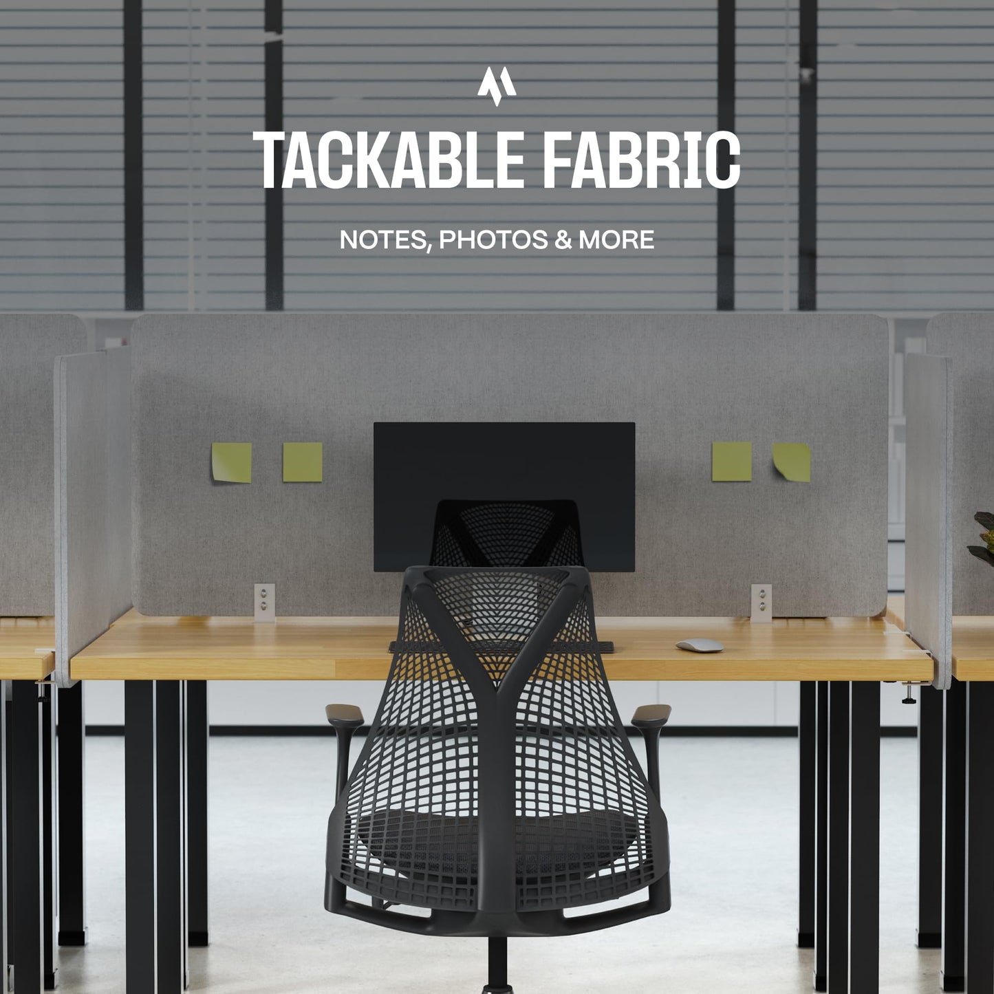 Universal Desk Privacy Panel – Heavy-Duty Desk Divider & Office Partition - Privacy Screen for Workspaces & Cubicles (2-Pack, 60" x 24")