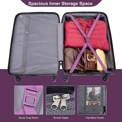 SPOFLYINN Modern, Dark Purple, One Size