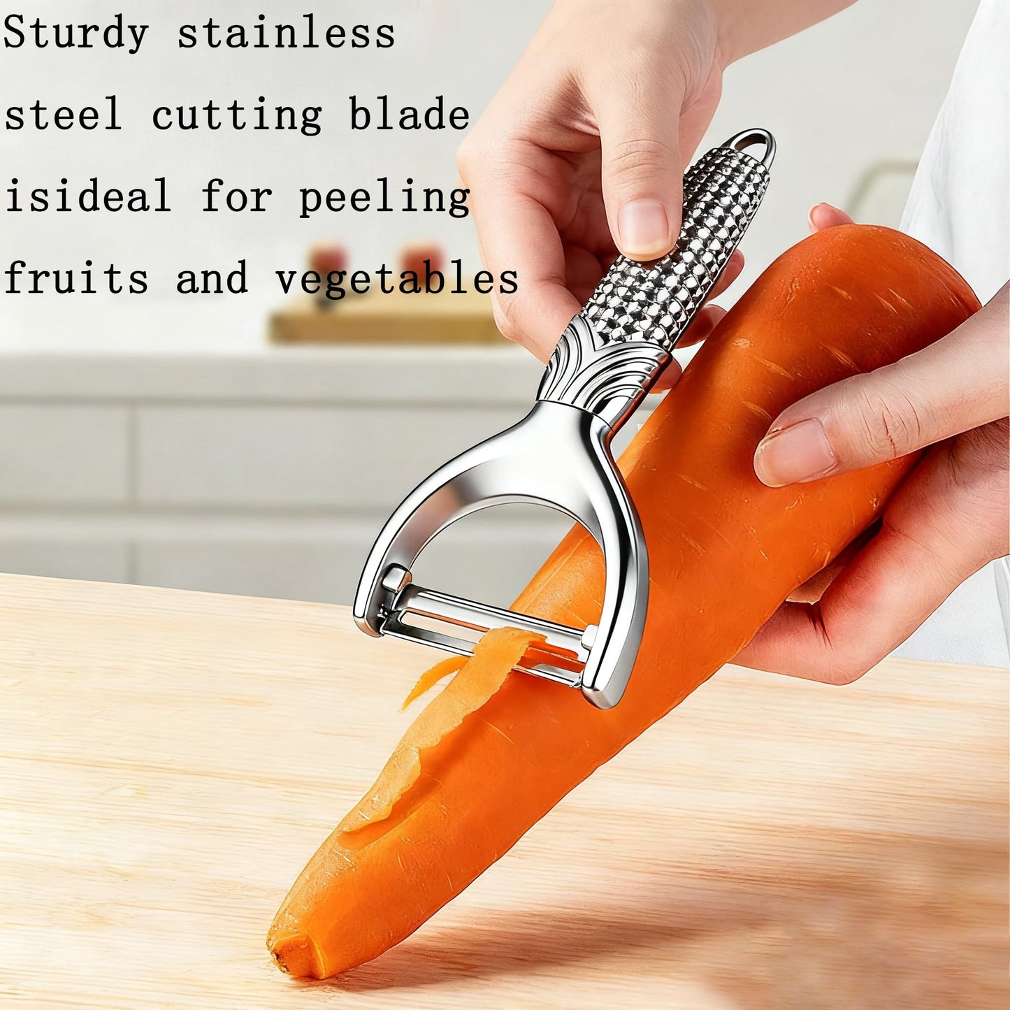 2 Packs Corn Vegetable Peelers for Kitchen,Durable Non-slip Handle Corn Cob Stripper Tool,Dishwasher Safe Kitchen Gadgets,Stainless Steel Sharp Peelers for Veggie,Fruit,Potato,Julienne,Carrot, Apple