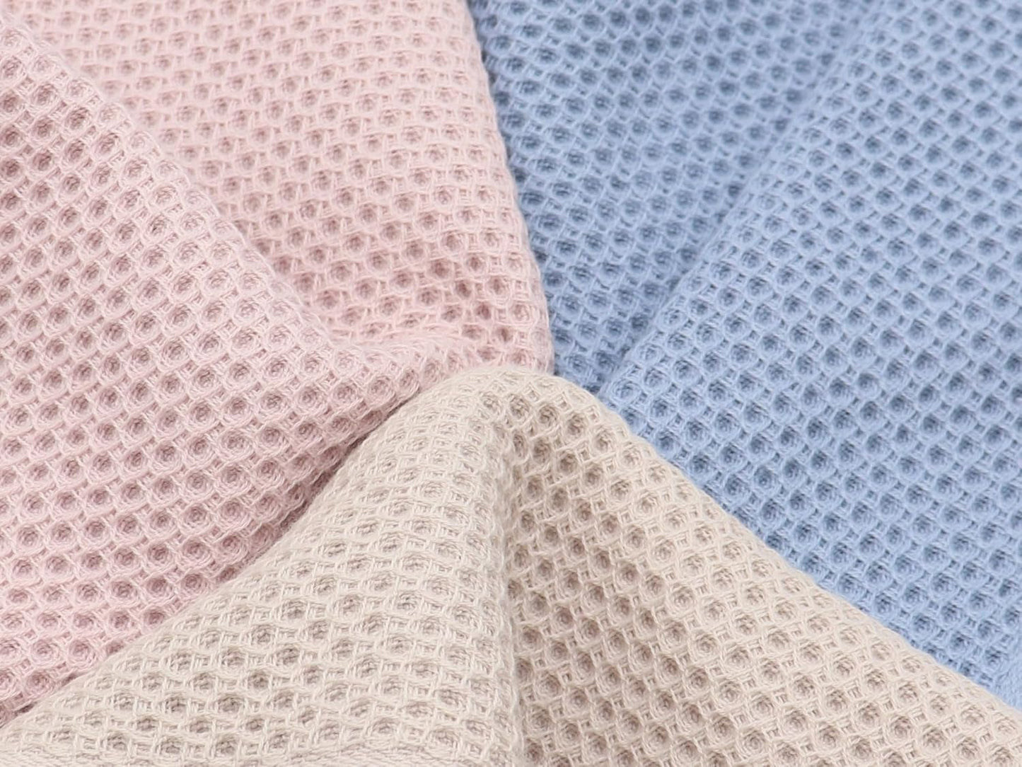 13inch 28inch 3 Pack Mia'sDream Cotton Hand Face Head Towel Waffle Weave Kitchen Tea Towel Dish Towels, Soft