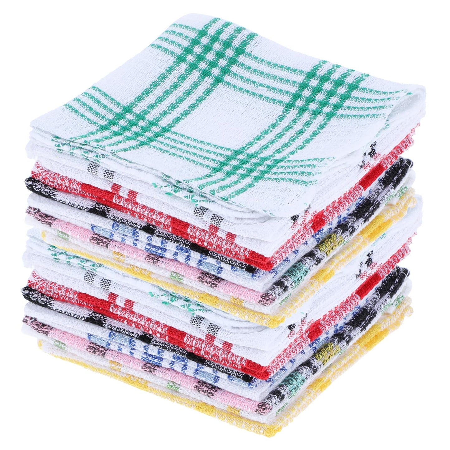 Lemecima 20 Pieces Kitchen Dish Cloths for Washing Cleaning Absorbent Dish Rags Drying Dish Towels for Scrubbing Wipe Glass Home and Household Supplies