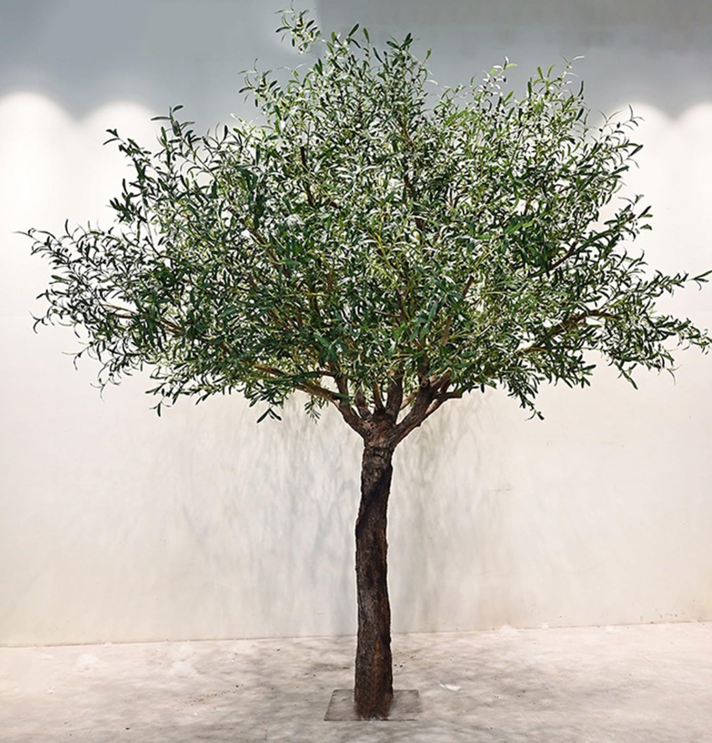 Faux Olive Tree with with Natural Trunk & Lifelike Fruits, Olive Trees Artificial Indoor, for Home Office Living Room Bedroom Holiday Decor(5FT)