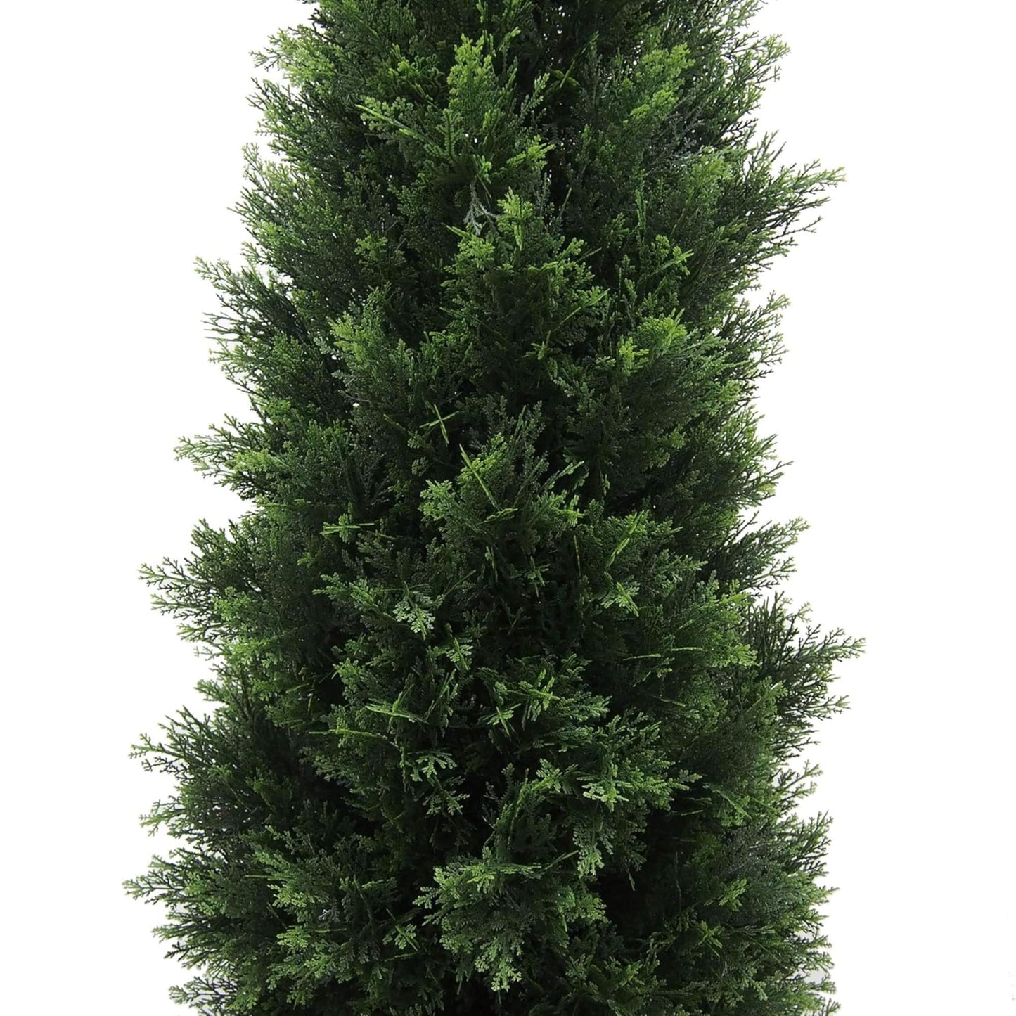 Oakestry 8ft Artificial Cedar Tree Potted Green Faux Cedar UV Resistant Tall Indoor Outdoor Home Office Patio Front Door Decoration Realistic Evergreen Maintenance Free Seasonal Faux Plant