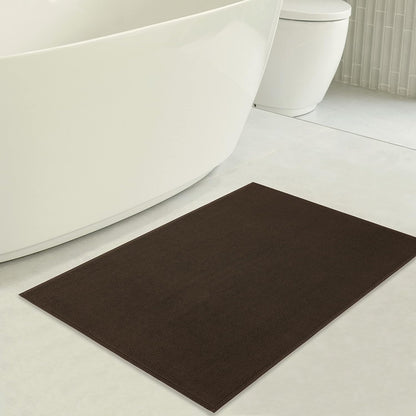 17 24 100% American Soft Linen Bath Rug, in in Cotton Bath Mats Rugs for Bathroom, Slip Reducer Washable Shaggy Form