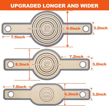 3 Size Sourdough Silicone Bread Sling, Non-Stick & Easy Clean Reusable Baking Mat for Dutch Oven