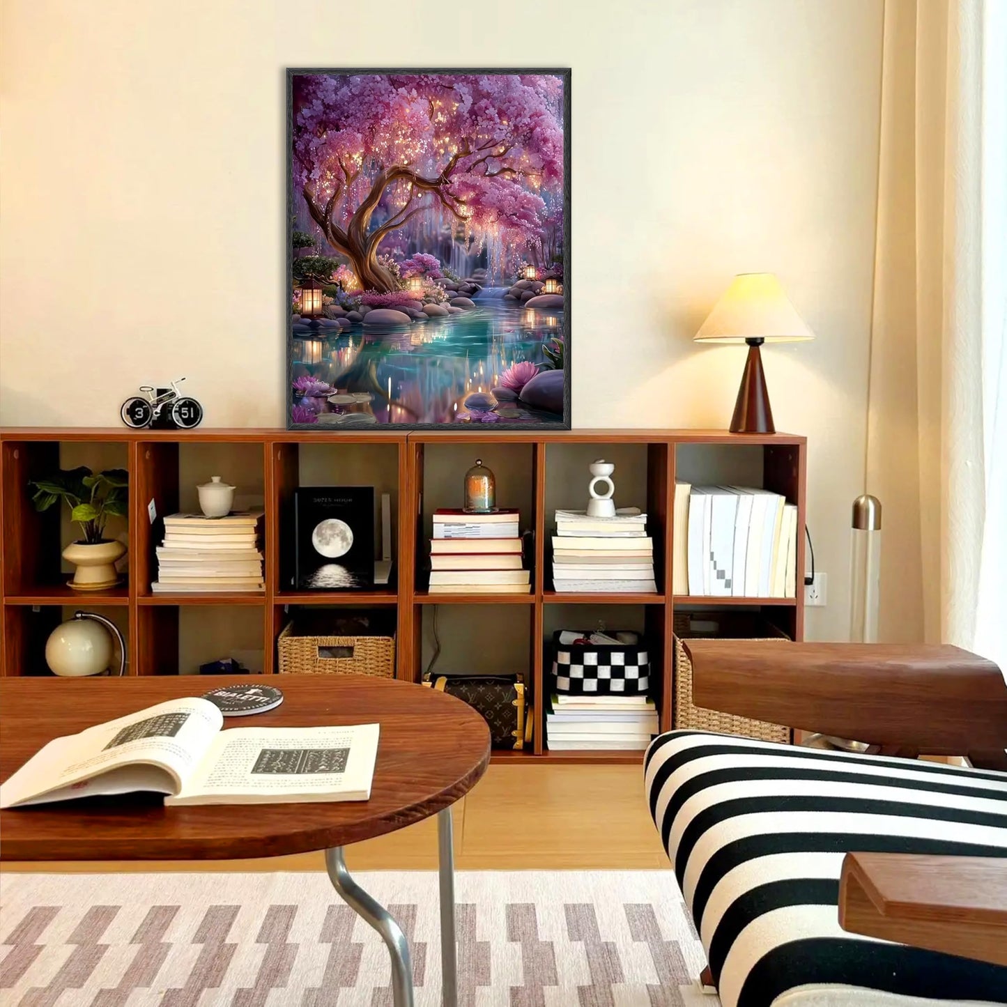 Tree of Life Paint by Number Adult with Frame Wooden Easel,Adult Paint by Numbers Tree of Life,Paint by Numbers Kit for Adults,DIY Acrylic Paint by Numbers for Adults Home Wall Decor 12x16inch