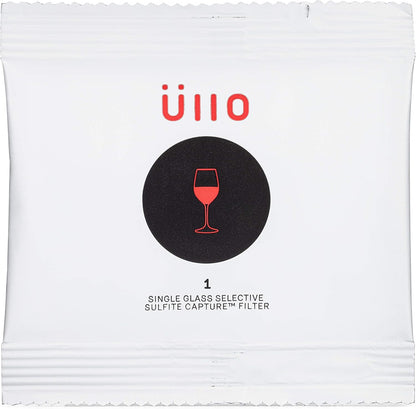 Ullo Selective Sulfite Replacement Filters, Single Glass, 12-Pack for Removing Histamines