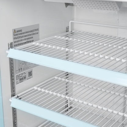 KoolMore 26 in. Commercial One Glass Door Display Upright Freezer Merchandiser in White 9 Cu. Ft. (MDF-1GD-9C-WH)