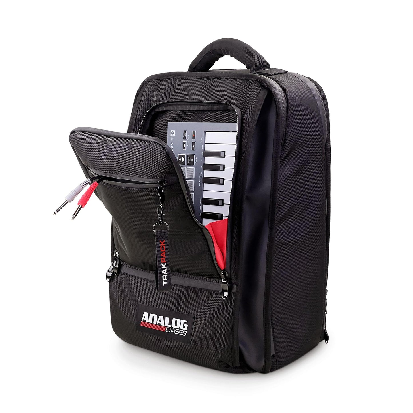 TRAKPACK Backpack for Producers & DJs, XL Capacity with 3 Storage Layers, Fits Akai MPC Live 3 / Ableton Push 3 / Native Instruments Maschine / Pioneer DDJ-FLX4 / Traktor Kontrol S2 / 12" Vinyl LPs
