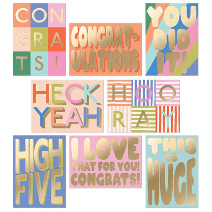 Sweetzer & Orange S&O Fun Congratulations Cards with Envelopes - Colorful Congrats Card Pack of 24 - Encouragement with Envelopes - Appreciation for Coworkers - Boxed Compliment Cards - Recognition