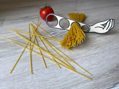 Italian Hand Gesture Spaghetti Portion/Measure Tool - Accurate Pasta Serving Size Guide, Unique Kitchen Gadget, Pasta Portion Tool