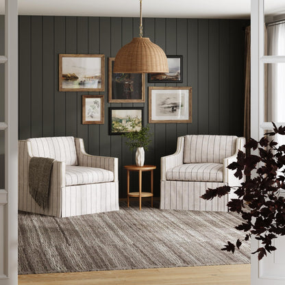 Nathan James Augustine Modern Farmhouse Rattan Pendant Light, Rattan Chandelier Pendant Lamp Shade for Kitchen or Living Room