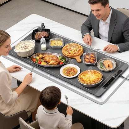 35.4×15.4 in Heat Resistant Mat for Food Warming Mats, Heat Resistant Mats for Countertop Reflects 95% of Heat, Waterproof and Oilproof Hot Pad With Non-slip Bottom for Air Fryer, Coffee Maker, Oven
