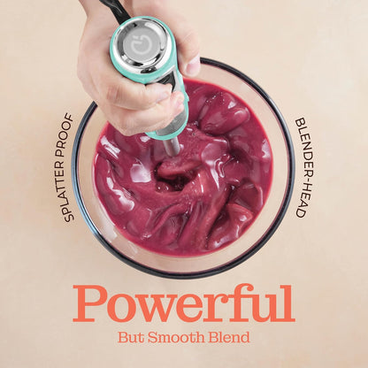 Powerful Immersion Blender, Electric Hand Blender 500 Watt with Turbo Mode, Detachable Base
