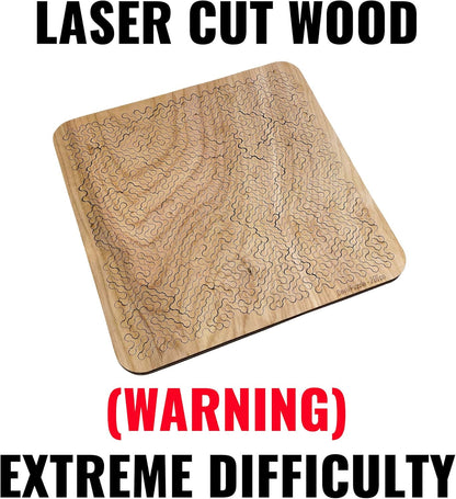 200 11.3" 11.3 Mind Bending Wooden Jigsaw Puzzle | Difficult Puzzles for Adults | Pieces | x