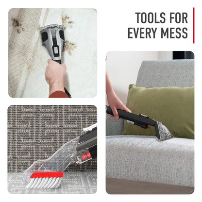Hoover CleanSlate XL Deep Cleaning Carpet + Upholstery Spot Cleaner Machine with Specialized Tools, Permanent Stain Remover, Pair with Hoover Portable Spot Cleaner Solution