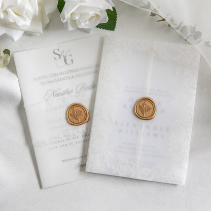Uwilowe 60 Pcs Gold Wax Seal Stickers, Stamp Seal Envelope Stickers - Perfect for Wedding Invitation, Gift Box Craft Wrapping, Christmas Cards Decor