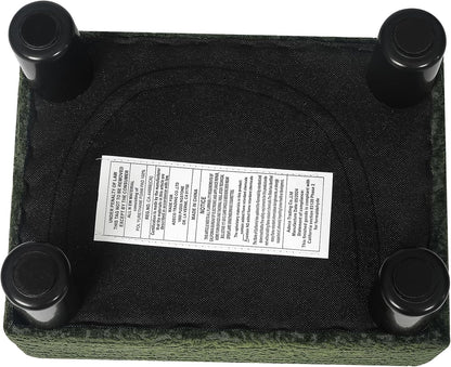 15" Adeco Flannel Small Footstool Ottoman for Footrest, Modern Velvet Rectangle Step Stool Extra Seating with Non-Skid