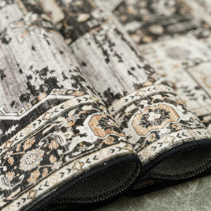 RUUGME Large 12x14 Area Rugs - Large Boho Rugs for Living Room Bedroom Stain Resistant Carpet with Non Slip Backing Low Pile Carpets for Dining Room Office Indoor Home Decor Floor Mat 12X14 Black