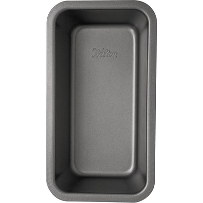Wilton Silver Non Stick Loaf Pan, Bread and Meatloaf Pan, Made without PFAS, Durable Steel, Even Heating, 8 x 4 Inch