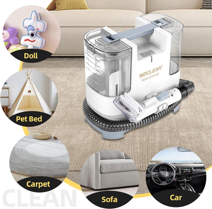 WECLEAN C1 Portable Upholstery Cleaner - Powerful 400W Motor for Deep Couch & Carpet Cleaning