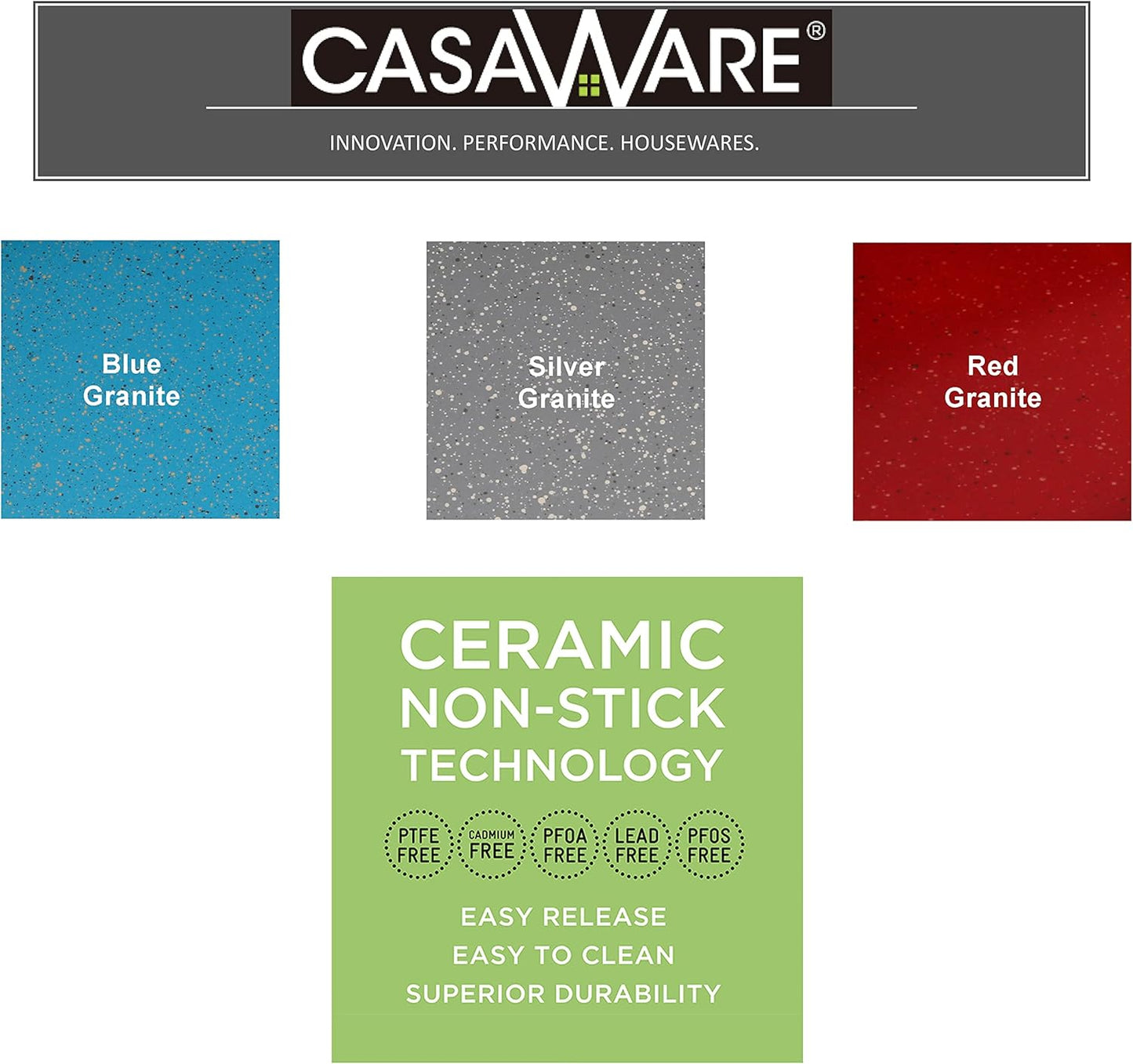 casaWare Toaster Oven Baking Sheet, 12 x 11-Inch with 1.5-Inch Handle (Silver Granite)
