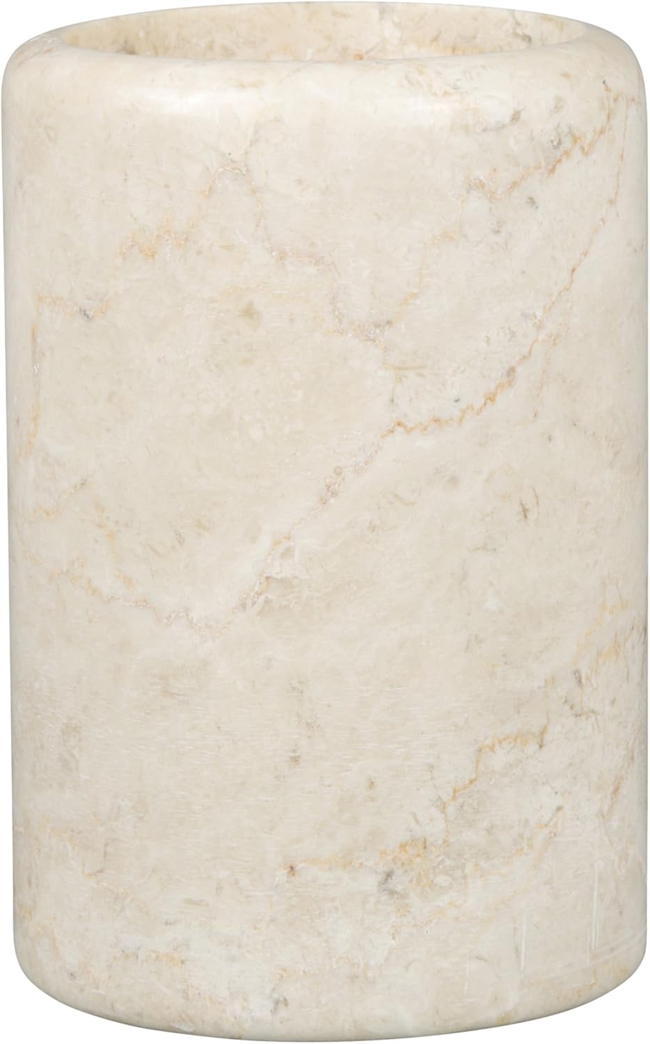 3.5 4.5 Inch Creative Home Natural Champagne Marble Tumbler Solid Stone Toothbrush Holder Cup Bathroom Vanity Makeup