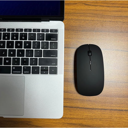 Bluetooth Wireless Mouse for Laptop mac MacBook ipad MacBook air MacBook pro pc Desktop Computer Windows Chromebook Notebook (Silver)