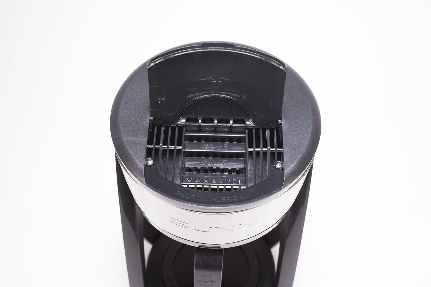 BUNN HB Heat N Brew Programmable Coffee Maker, 10 cup, Stainless Steel, 46500.0003