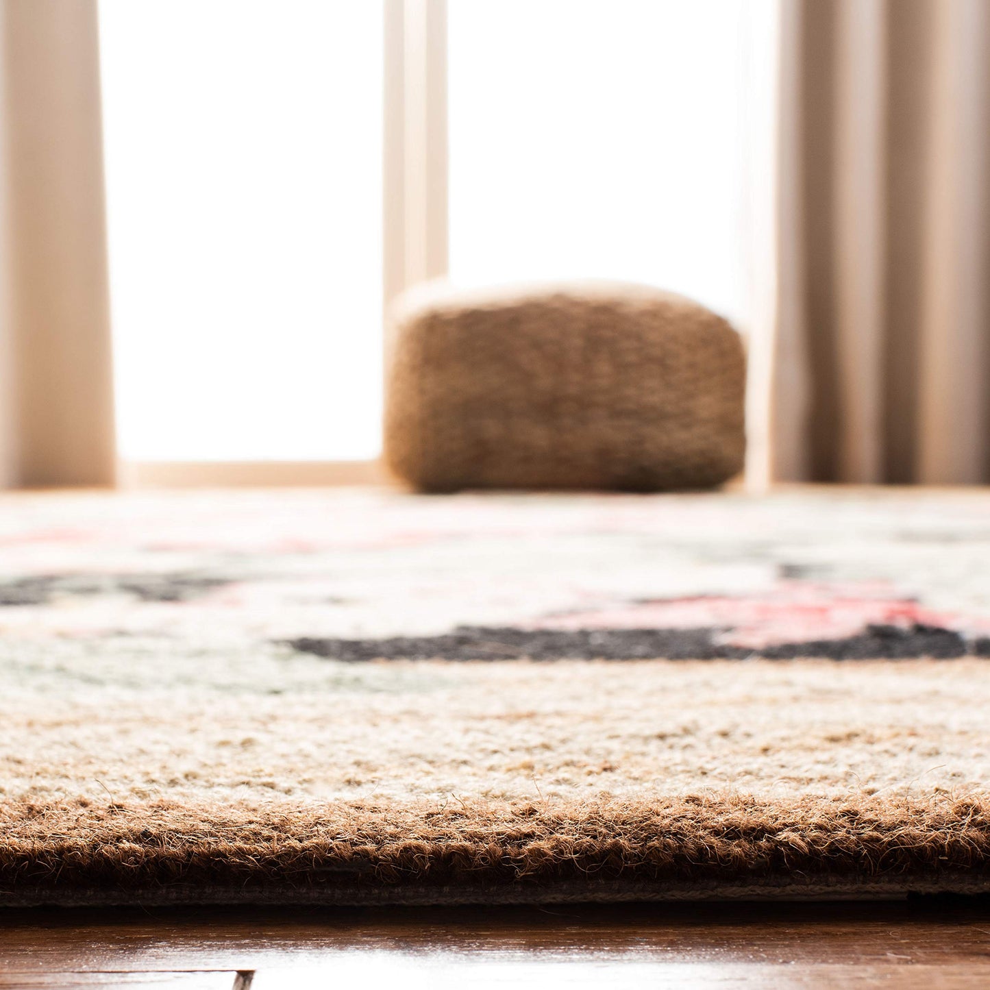 SAFAVIEH Chelsea Collection Area Rug - 6' x 9', Black & Brown, Hand-Hooked French Country Wool, Ideal for High Traffic Areas in Living Room, Bedroom (HK301A)