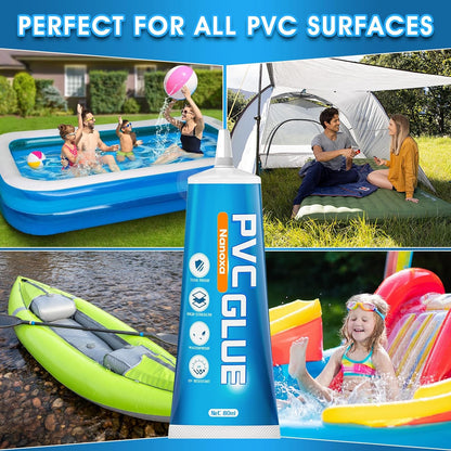 Nanoxa Swimming (80ML) Air Mattress Patch Kit, Heavy Duty Waterproof Vinyl Pool Patch Repair Kit, Inflatable Patch Kit