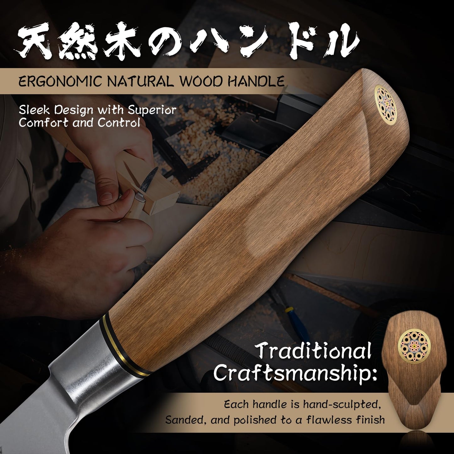 Purple Dragon Kitchen Utility Knife 5.1 Inch, Vg10 Steel Ultra Sharp Blade, Small Kitchen Fruit Paring Knife with Ergonomic Wooden Handle Christmas Gift for Men and Women
