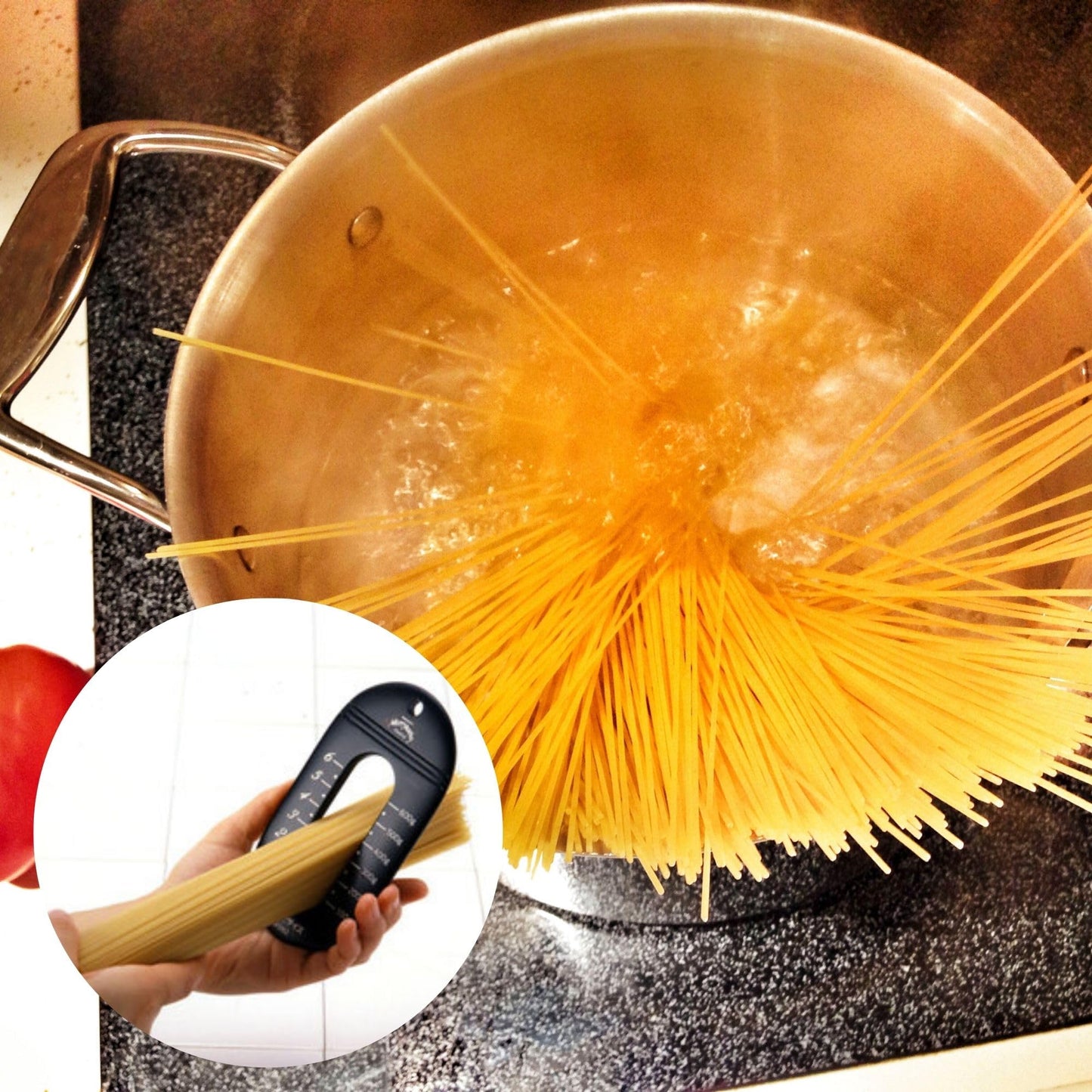 Seki Japan Spaghetti Measure Tool, pasta portion control gadgets, dry noodle plastic measuring tool