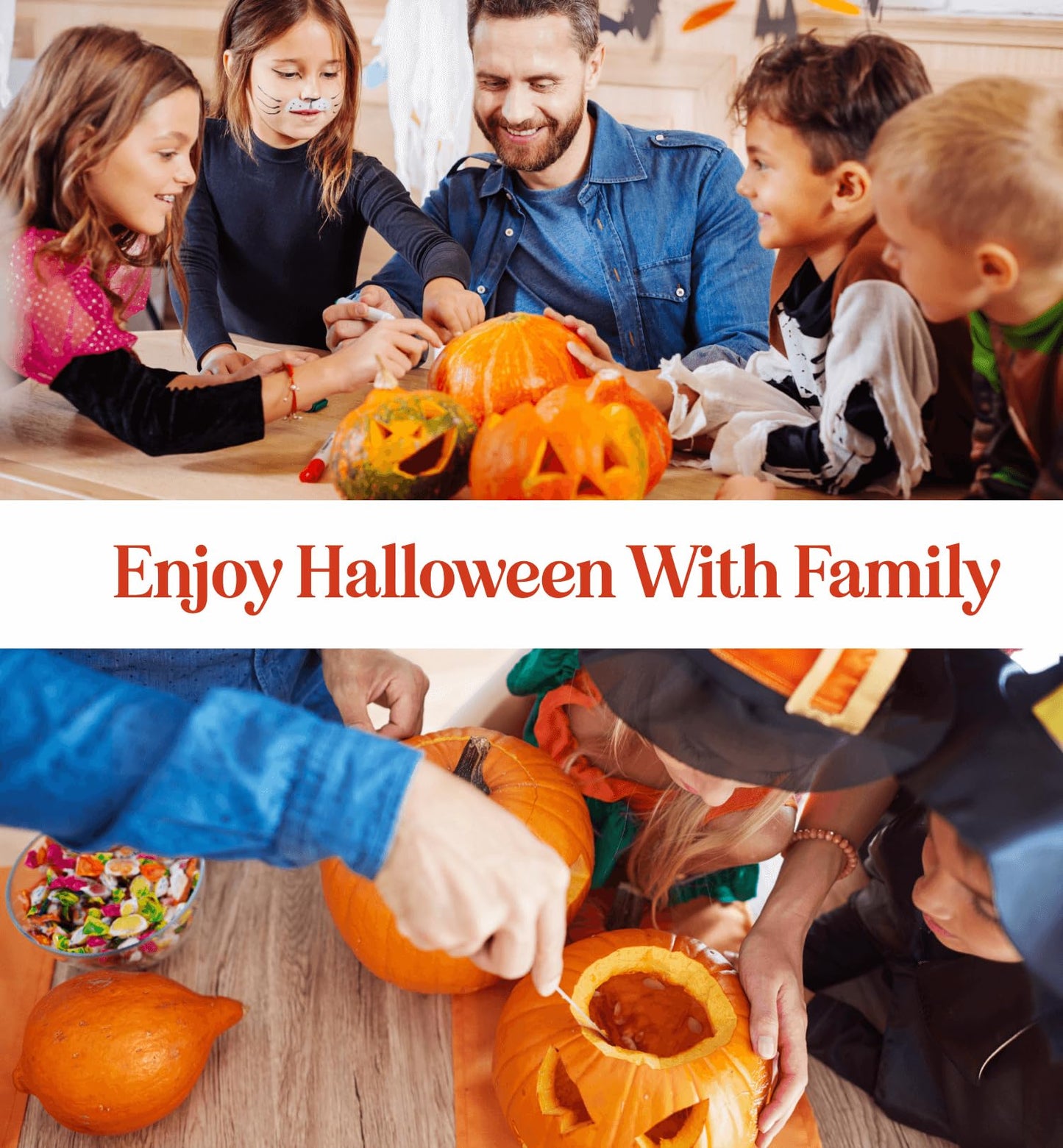 Halloween Pumpkin Carving Kit Case - Complete Pumpkin Carving Set With Saw Pumpkin Carving Knife - Halloween Pumpkin Carving Tools - Multipurpose Pumpkin and Other Fruits Garnishing Knives