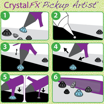 The Beadsmith Pickup Artist - CrystalFX - 6.5 inches - Waxed tip with 2 Positioning arms - Tool for Working with Crystals, Rhinestones, Seed Beads, Flat Back Stones, Diamond Painting & Nail Art