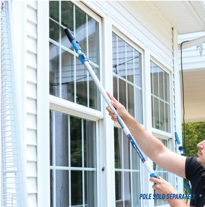 Unger Connect and Clean 16” Performance Window and Glass Cleaning Squeegee with Replacement Rubber, Cleaning Supplies, Heavy Duty Household Cleaner Tools with Streak-Free Results