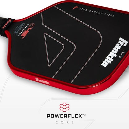Franklin Sports PRO Pickleball Paddles – C45 Carbon Fiber Series - Official USAP + UPA Approved – Pro Player Design, Dynasty 16MM RED