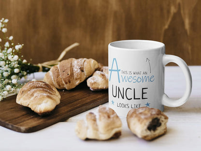 Stuff4 Uncle Mug, Birthday Gifts - Awesome Uncle Looks Like - 11oz Ceramic Dishwasher Safe Mug
