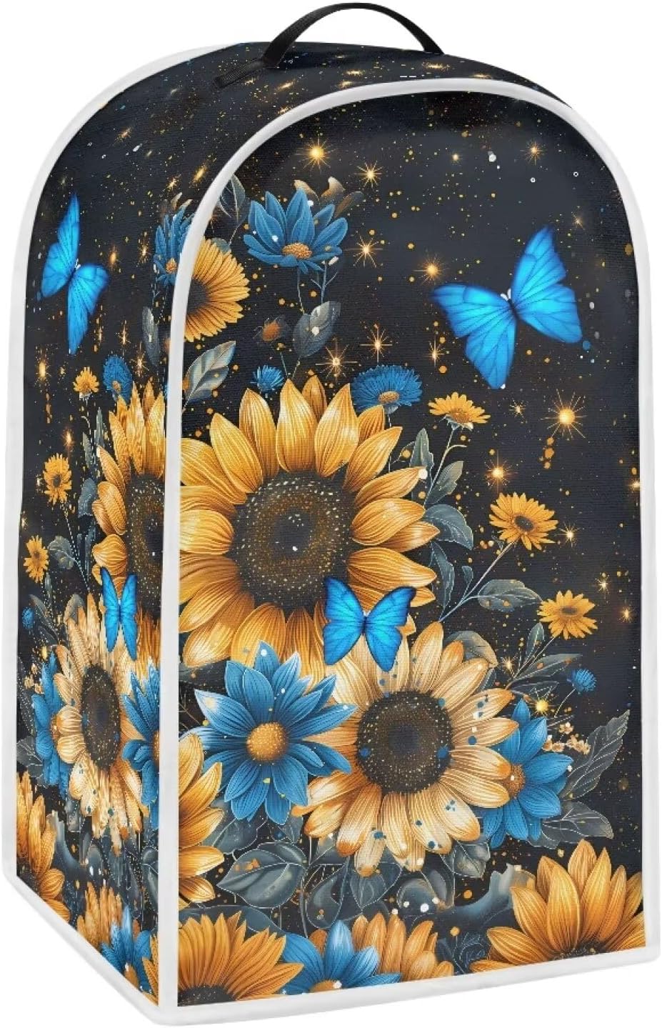 Sunflower Butterfly Blender Appliance Cover, Kitchen Stand Mixer Cover, Small Appliance Dust Cover for Stain Protection