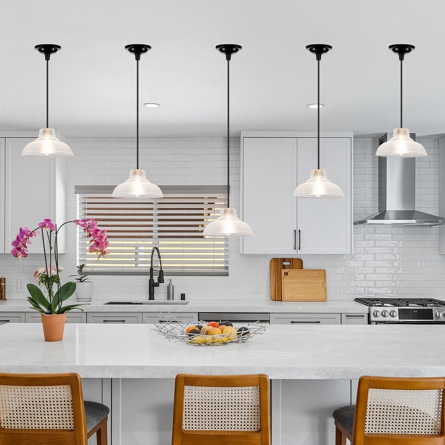Retisee 20 Pcs Hanging Pendant Light Cord Kit Bulk Set E27 Base 4ft Adjustable Hanging DIY Industrial Edison Lamp Swag Light Kit Holder for Kitchen Dining Room Restaurant Bar(Black)