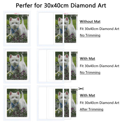 2 Pack 12x16 Picture Frame White, Solid Wood Diamond Art Painting Frames 30x40cm, Display Pictures 10x14 with Mat or 12 x 16 Without Mat, 16x12 Frame for Photos Posters Prints Artworks, Wall Hanging