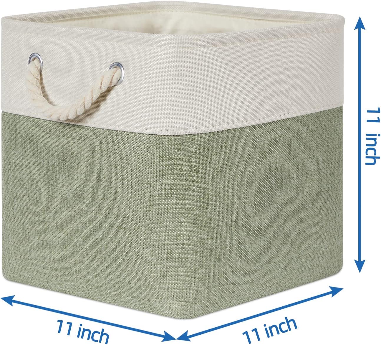 11 Inch 4Pack Temary Cube for Shelves Bin Fabric Storage Baskets for Organizing Toys, Clothes, Decorative Baskets