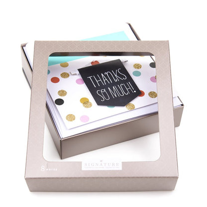 Hallmark Signature Thank You Notes (Thanks Banner, 8 Cards and Envelopes)