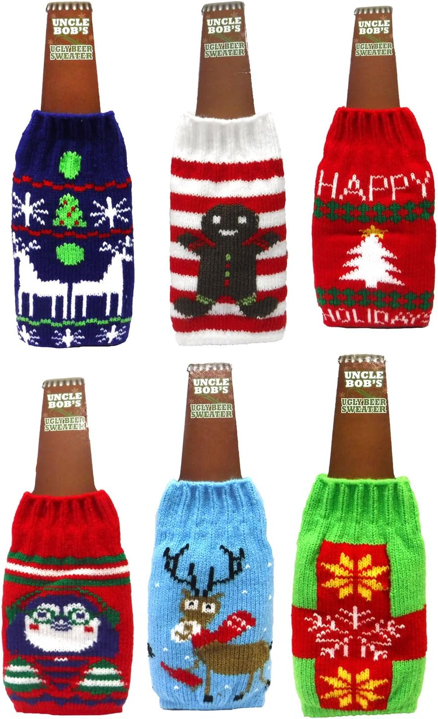 DM Merchandising Novelty Ugly Beer Sweater Bottle Cover