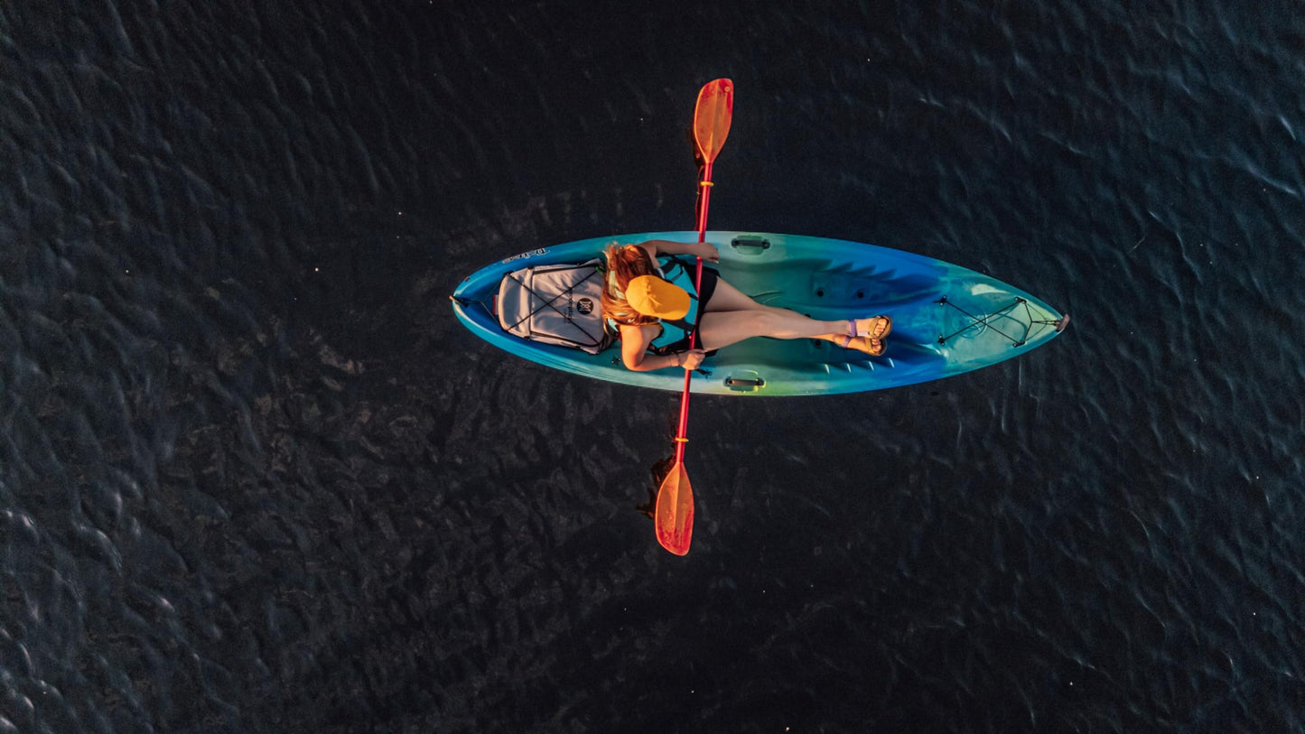 Perception - Tribe 9.5 - Sit on Top Kayak - Large Rear Storage with Tie Downs - 9.5 - Dapper