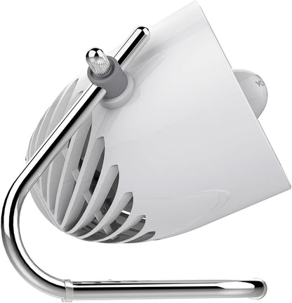 Vornado Pivot Personal Air Circulator - Portable Desk Fan with Powerful Cooling | Ice White
