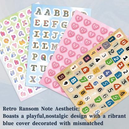 3000+ Pcs Alphabet & Number Letter Stickers for Scrapbooking & Journaling, Vinyl Adhesive Sticker Letters for Scrapbook Supplies, DIY Crafts, Decorative Projects & Personalization