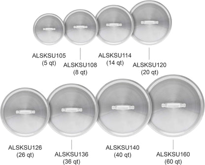 Thunder Group ALSKSU114 Sauce Pot Lid, 14 Qt, 12-5/8" Dia.