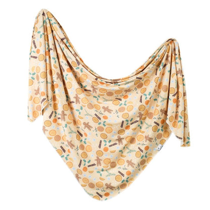 Copper Pearl Large Premium Knit Baby Swaddle Receiving Blanket Cider