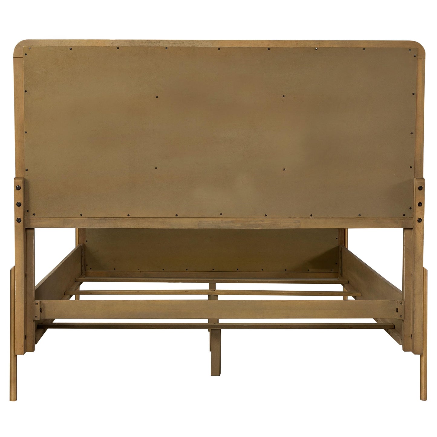 Coaster Home Furnishings - Arini - Wood - Rattan Eastern King Panel Bed with Woven Cane, Metal Tube Legs, and Tall Headboard - Bedroom - Sand Wash and Natural Cane - 224300KE